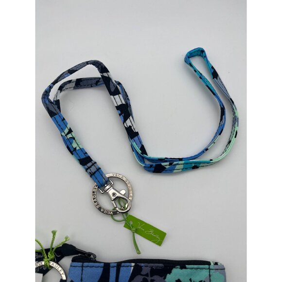 Vera Bradley Zip Id Case and Lanyard in Camofloral - Picture 3 of 5
